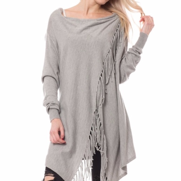 Fringe Cardigan Sweater S - Picture 2 of 9